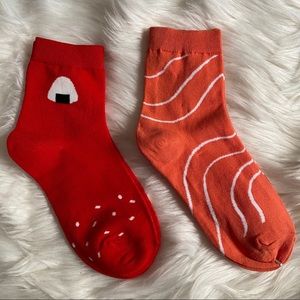 2 Pairs of Sushi Socks New